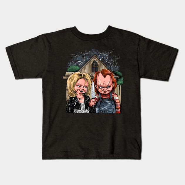 American Chucky Kids T-Shirt by Zascanauta